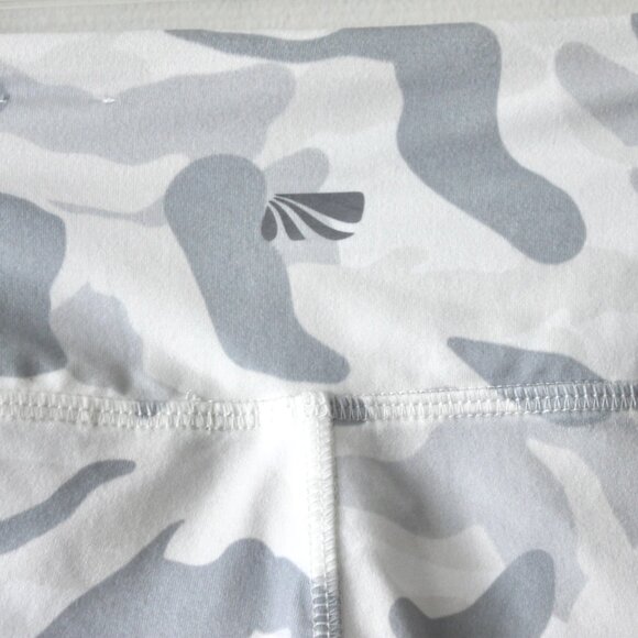 Marika White Grey Camo Print Athleisure Sporty Leggings Small - Picture 4 of 5